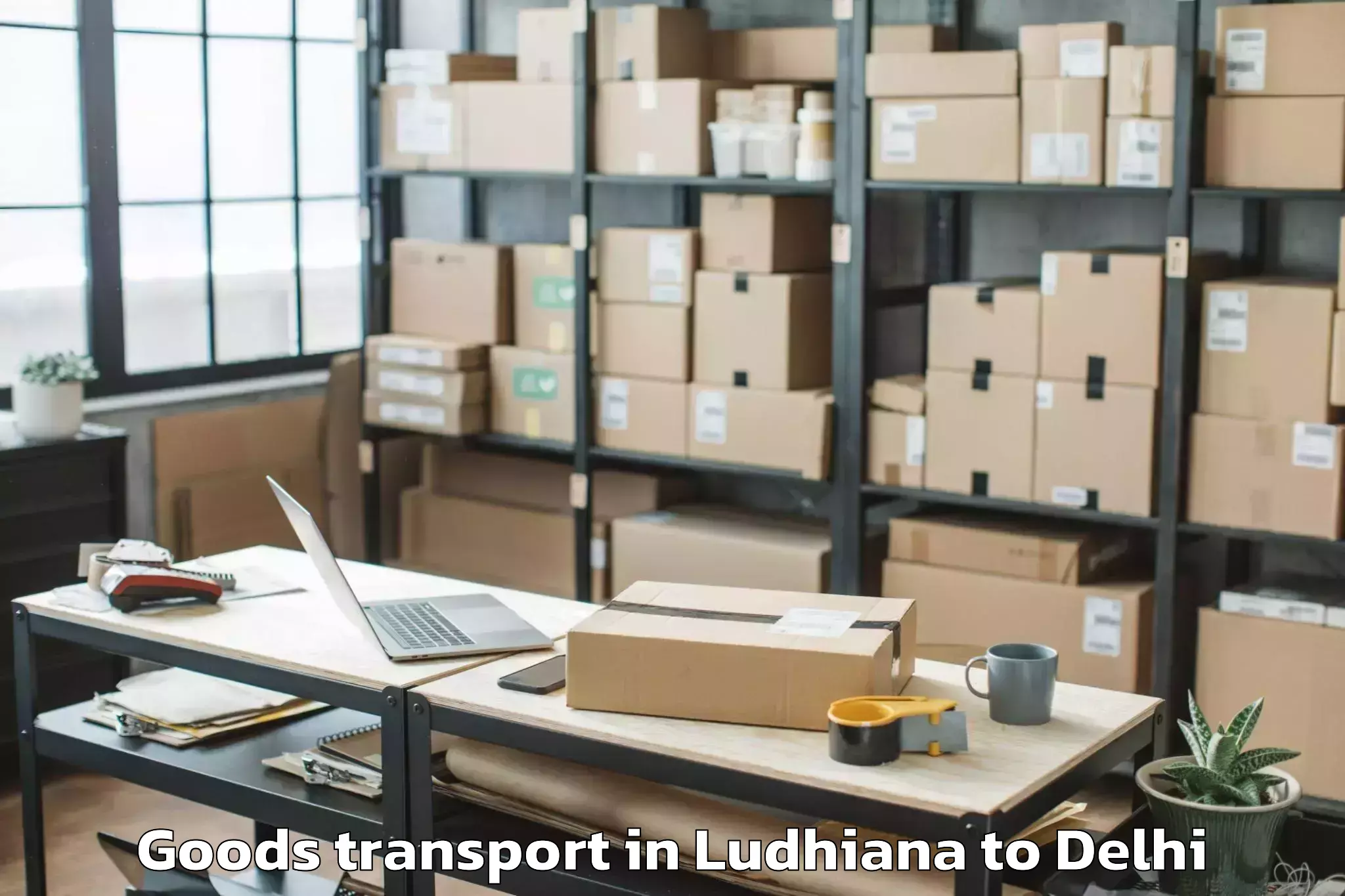 Comprehensive Ludhiana to Karol Bagh Goods Transport